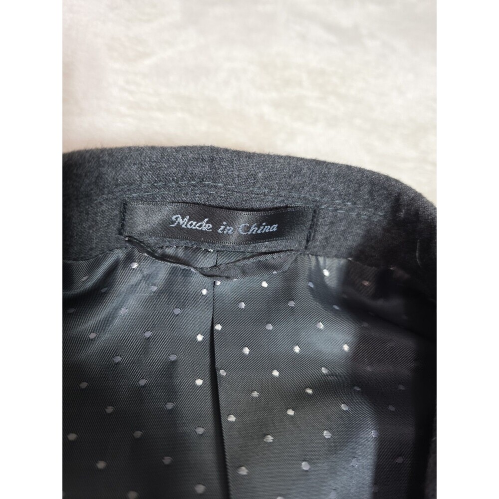 Collection By Michael Strahan 2 Button Suit Jacket 44R Grey Wool Fully Lined - Picture 7 of 13